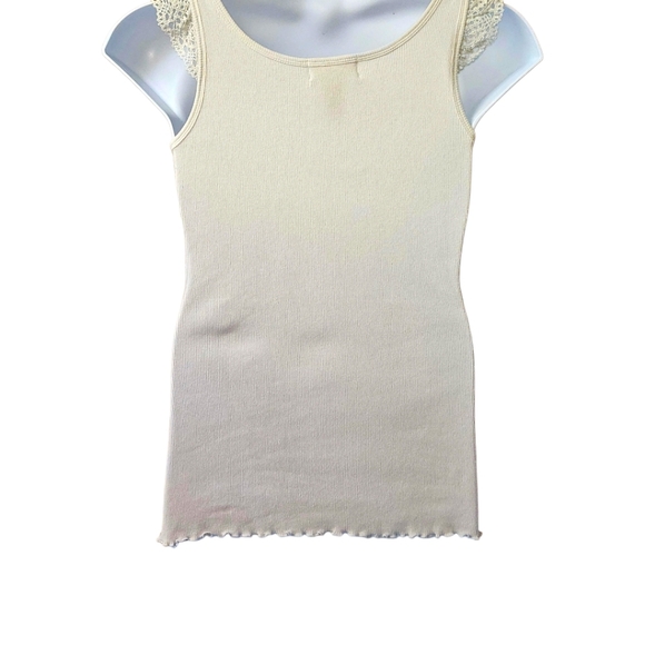 OP CREAM COLORED Ruffle Logo Tank Top Size XL - Picture 8 of 16